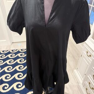 J. Crew Black Midi Dress